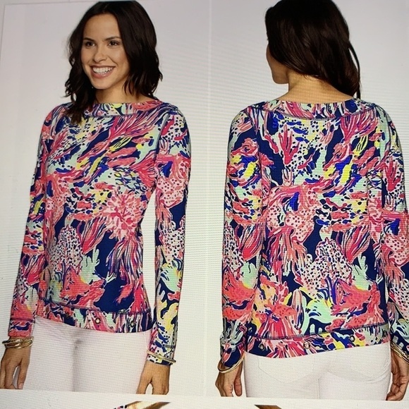 Lilly Pulitzer JoJo Top S - Picture 1 of 9